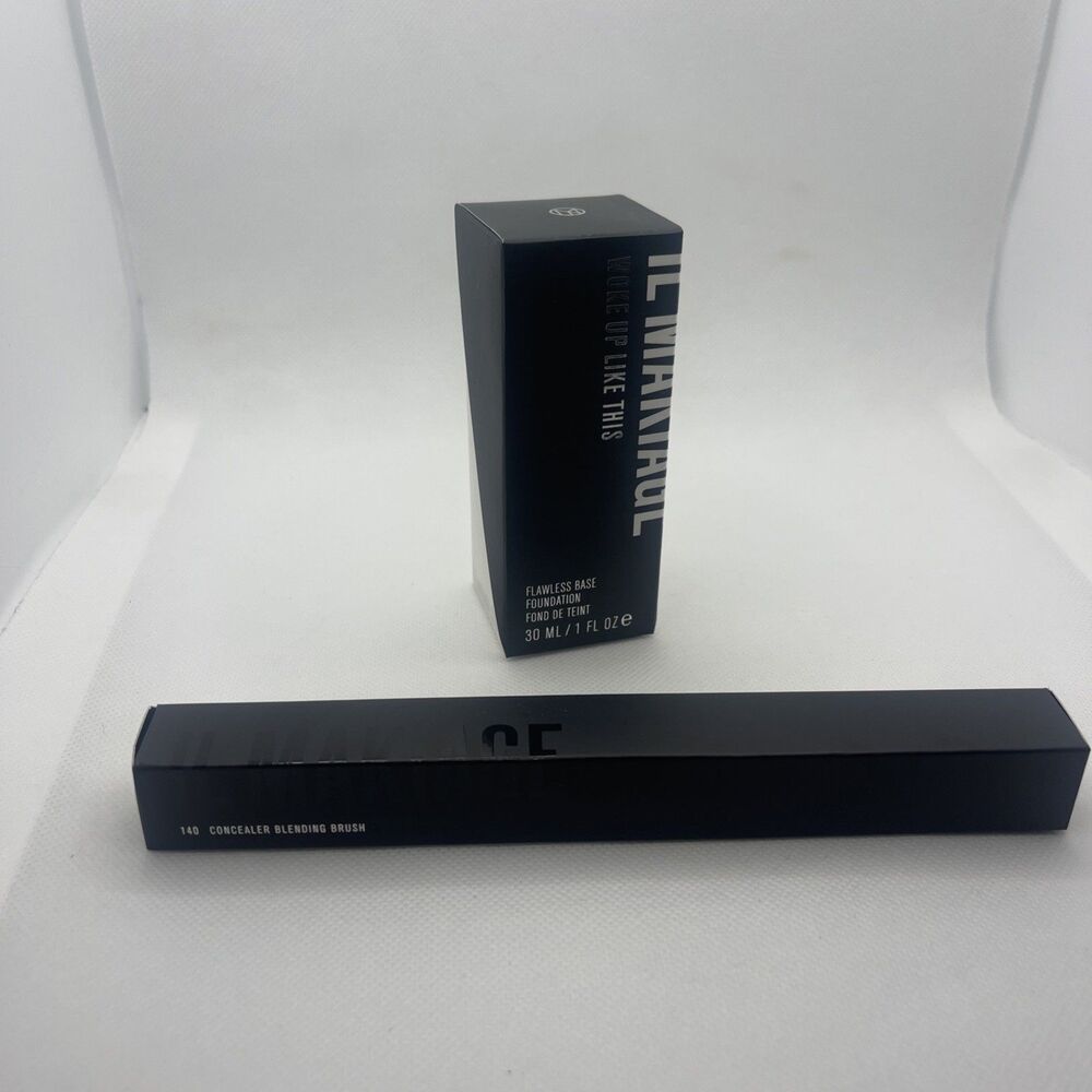 il makiage Flawless Base Foundation 35 Woke Up Like This 1 oz 30ml & 140 Brush